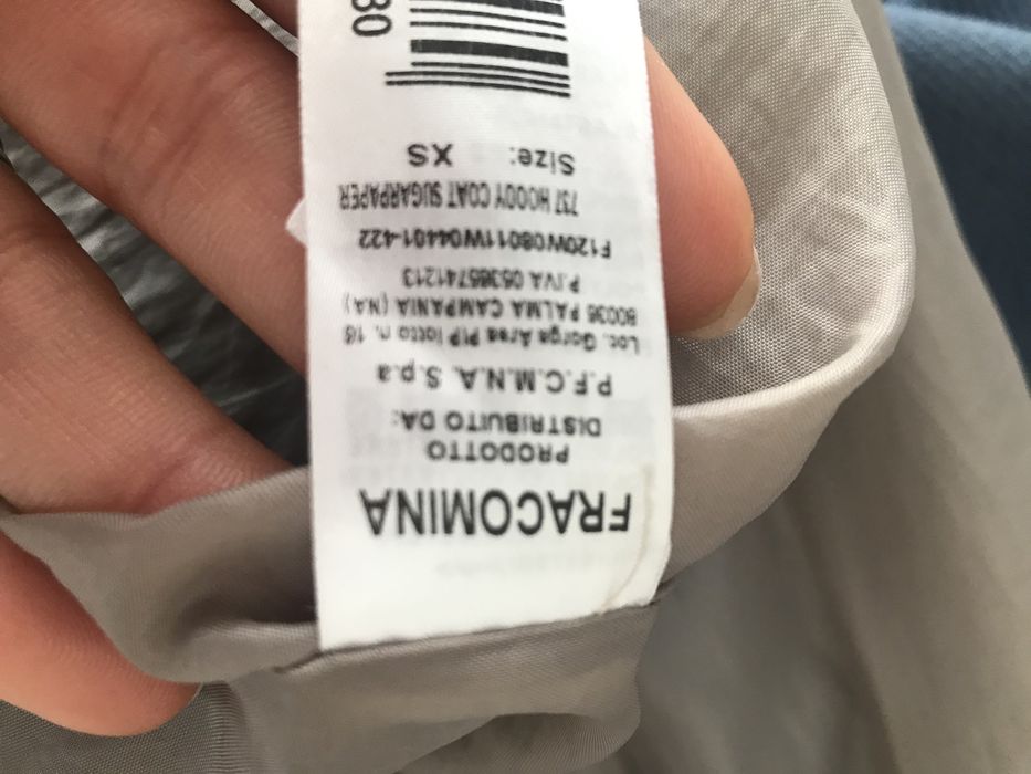 Sobretudo fracomina azul com capucho