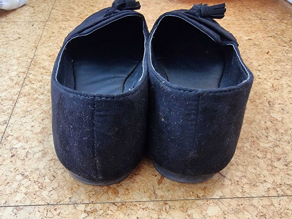 Sabrinas/ sapatos rasos pretos Primark, tamanho 37