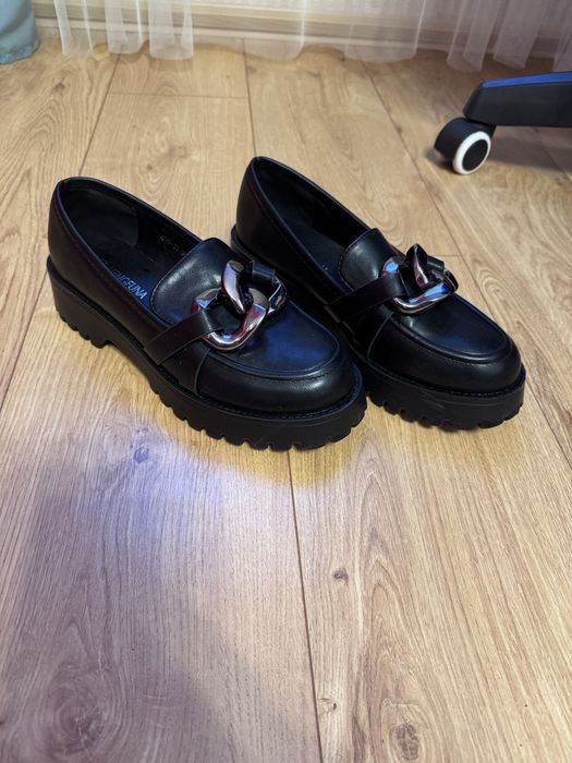 Стильні ботинки мокасини оксфорди 39   38,5