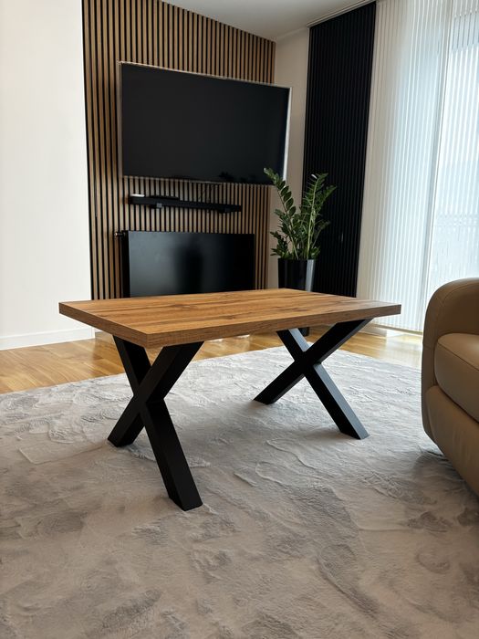 Stolik kawowy typu loft nowy 100x60