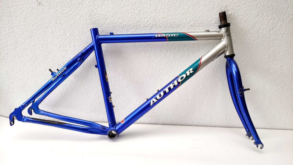 Kultowa rama AUTHOR Basic Alu + widelec Steel 26'' Frameset Retro MTB