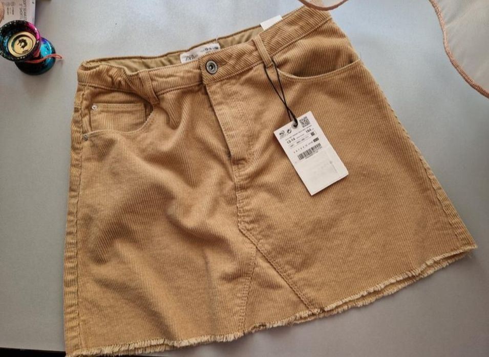 Вельветова спідниця, юбка Zara 13-14 р.