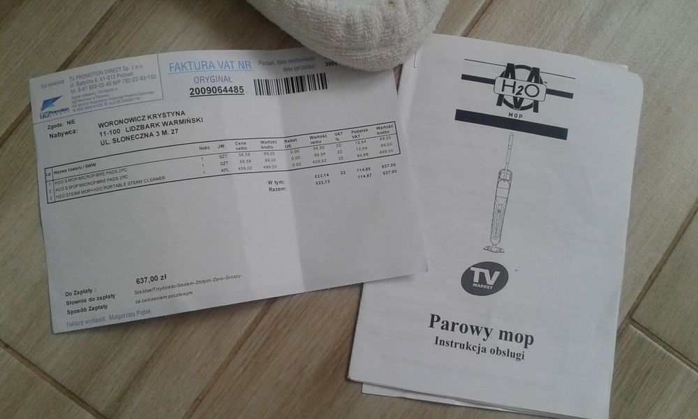 Mop parowy do podłogi