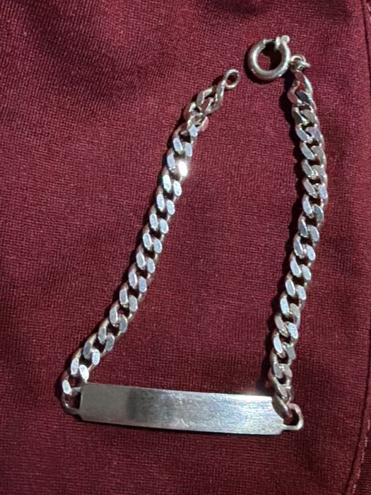 Pulseira de prata para homem