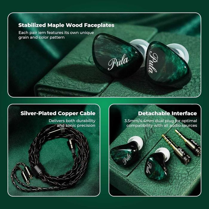 ‼️ PULA Unicrom - проводные IEM наушники 10мм Beryllium Dynamic Driver
