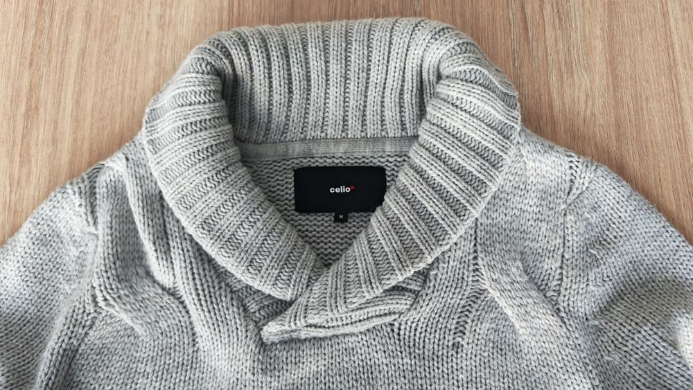 Męski sweter z kołnierzem Celio M