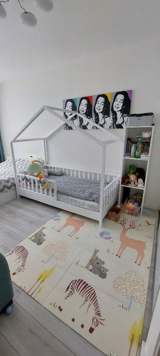 Кроватка детская ліжечко дитяче монтессорі хатинка будинок горище