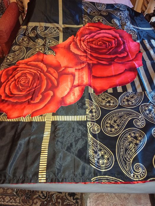 Набір атласної  білизни підковдра +4 наволочки