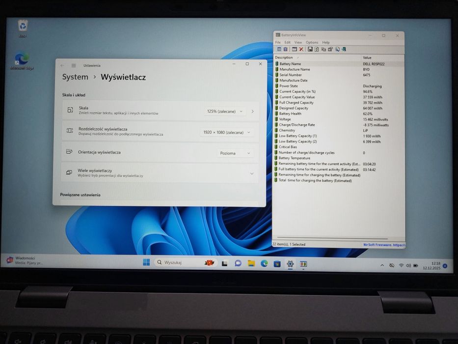 Dell latitude 5521  i7-11850H/32GB/512SSD/FHD/Nvidia MX 450/Bat.Good/