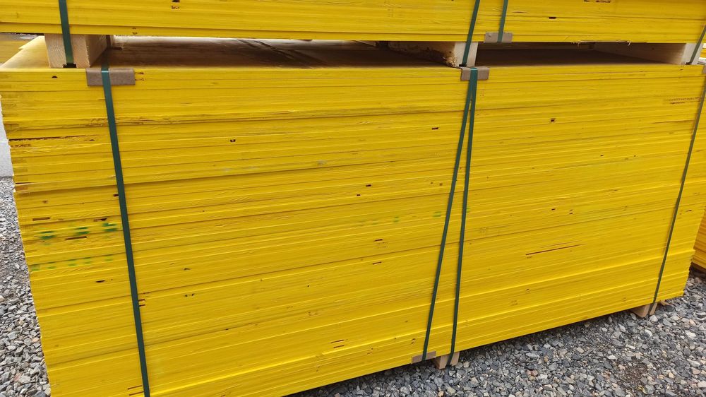 Blaty trójwarstwowe 250 x 50 II klasa nowe strop szalunki sklejka