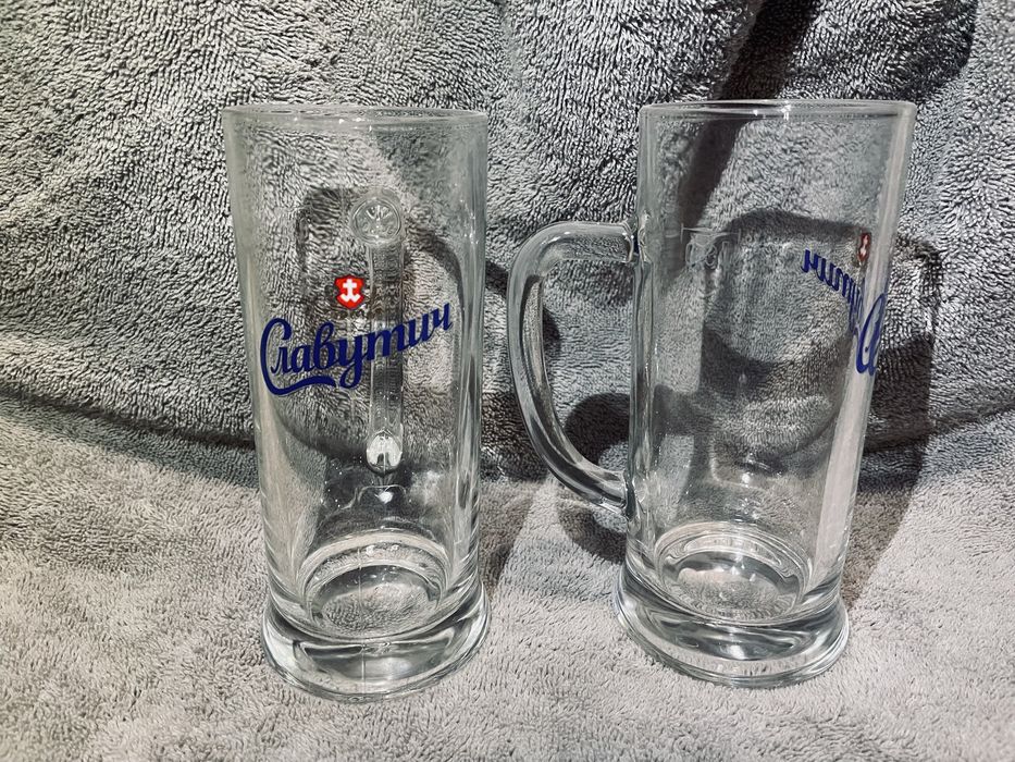 СРОЧНО ПРОДАЮ  Бокалы пивные, набор бокалов Славутич с ручкой