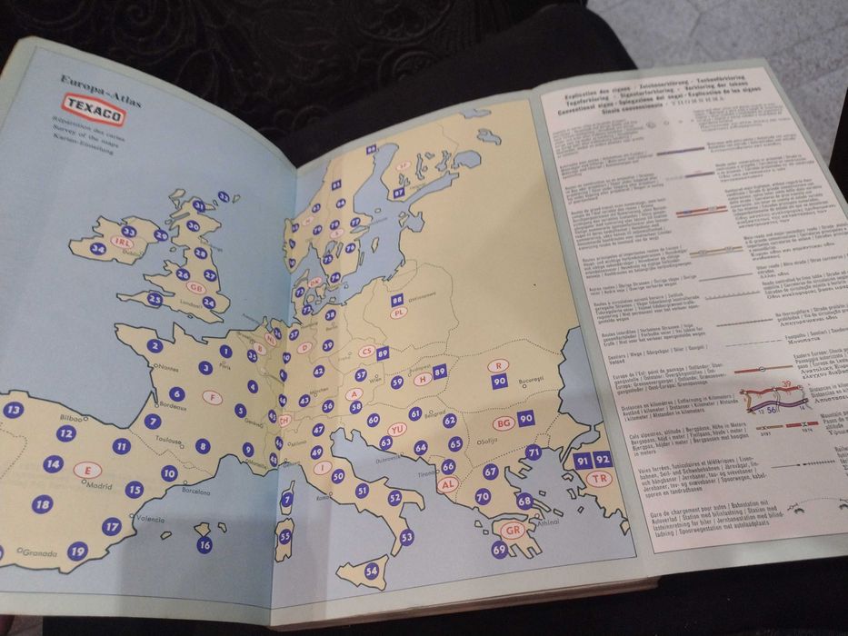 Europa-Atlas "Texaco" 1970