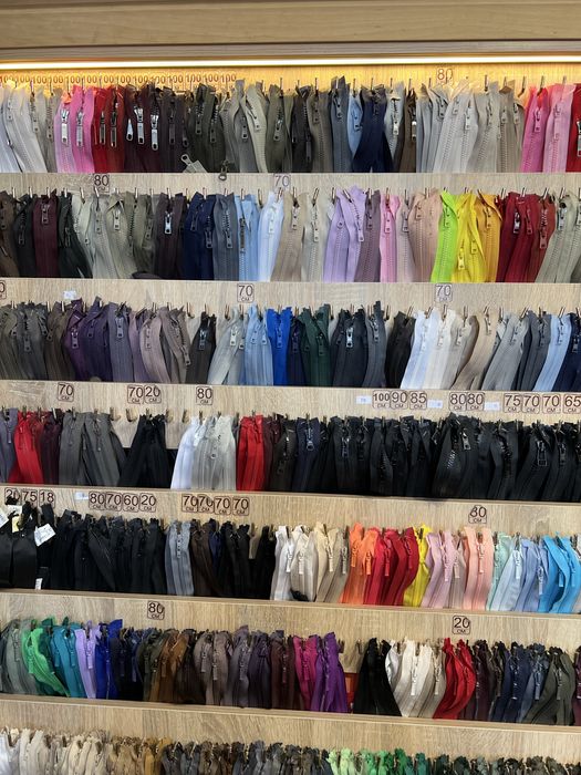 Блискавки YKK, молния, змійки, блискаки для одягу