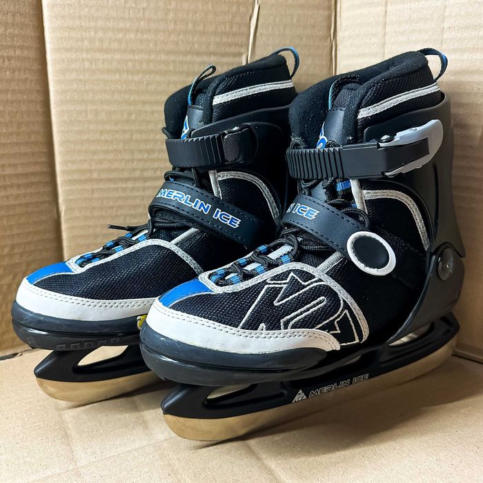 OKAZJA Łyżwy Dziecięce K2 MERLIN JR ICE 32 - 37 Regulowane Używane