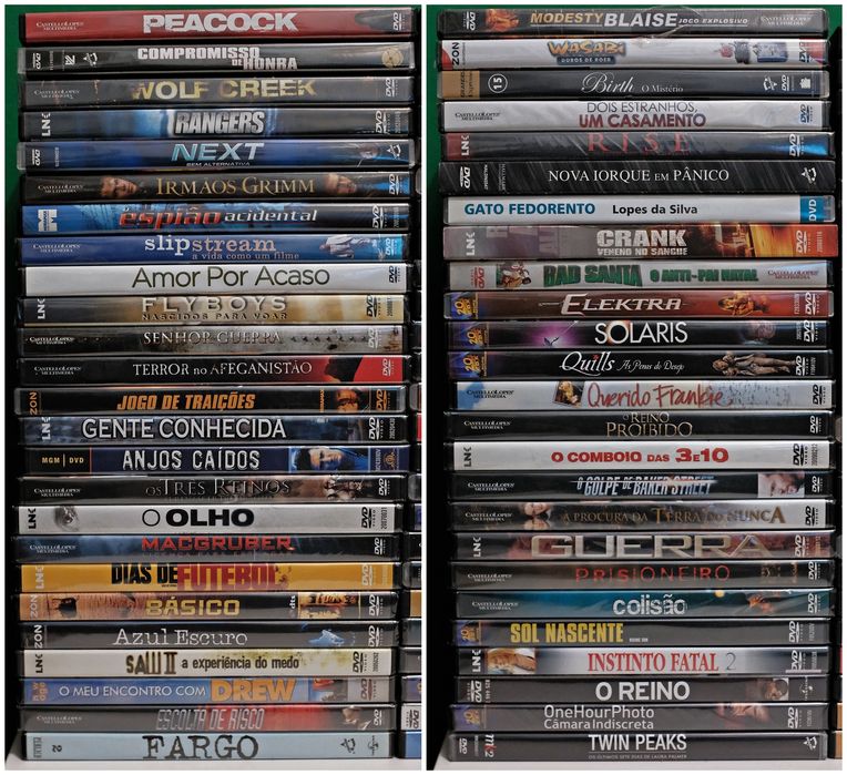 DVDs at €1 each or lots of 100 for €50 (see photos)64584211087491122