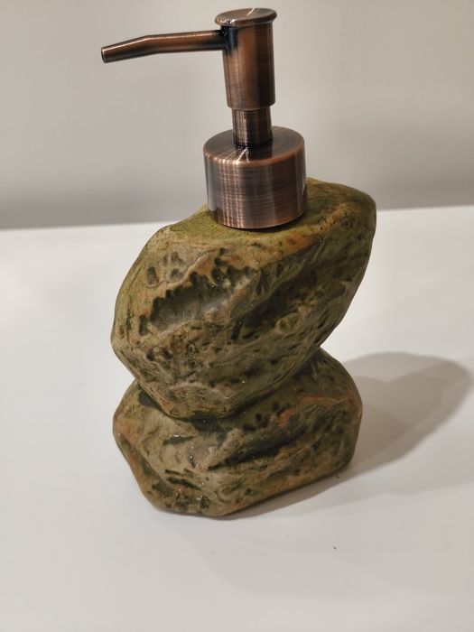 Dispensador de Sabão Pedra Natural Artigo Novo | Decoração Casa de