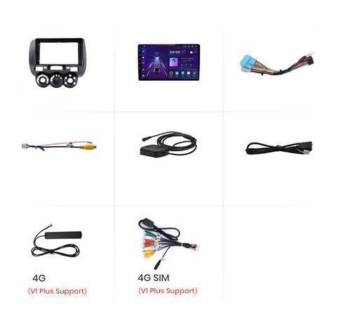 Radio nawigacja Honda Fit Jazz City 2002 - 2007 Android 2GB 32GB