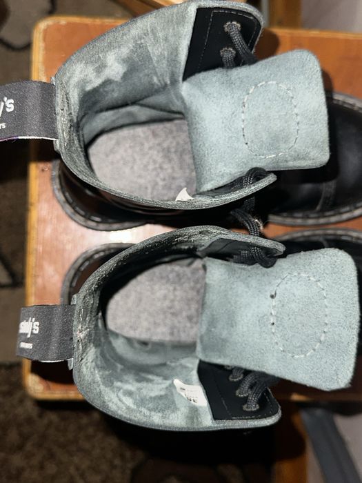 Чоботи , берци , STEADY’S 10 дірок чорні, шкіра