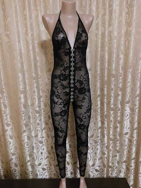 Красивый эротический кружевной, гипюровый комбинезон, боди Ann Summers