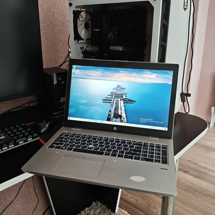 HP 15,6 fullhd, i5-8250u/ddr4 4gb/ssd m2 100gb батарея 2 часа