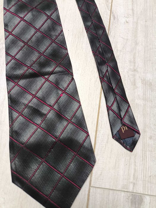 Stalowy jedwabny krawat Pierre Funnell