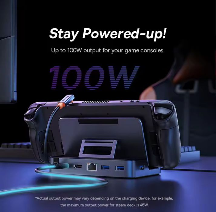 Док-станція Baseus USB C для Steam Deck Nintendo Switch 6 in 1