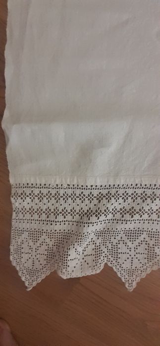 Magnífica Grande Toalha de Linho de Tear