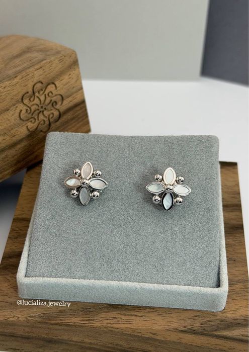 Сережки OBERIG Оригінал Біле золото