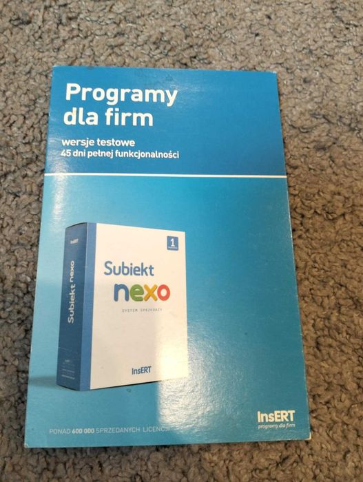 InsERT wszystkie programy testowe na 45 dni płyta