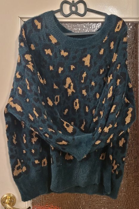 Sweter ciemna zieleń Bodyflirt 52/54