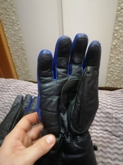 Мото перчатки шкіряні