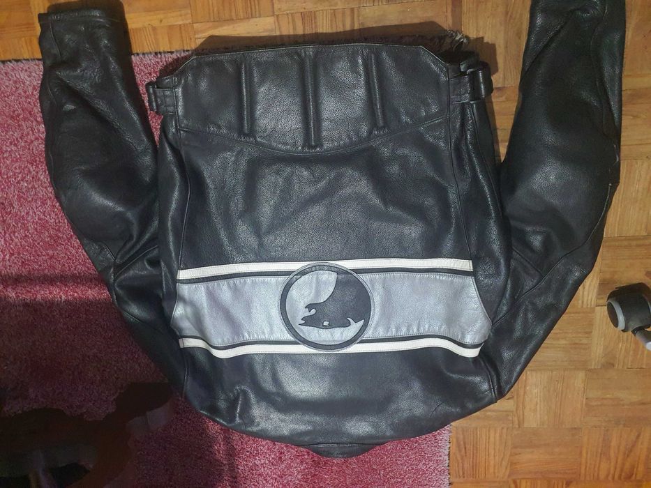 Casaco motard em pele Bering tamanho L