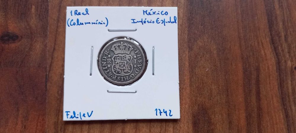 Moeda 1 Real 1742 México  - Império Espanhol