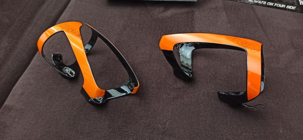 OG-Evkin 2x oryginalne koszyki bidonowe lakierowane karbon Mega lekkie