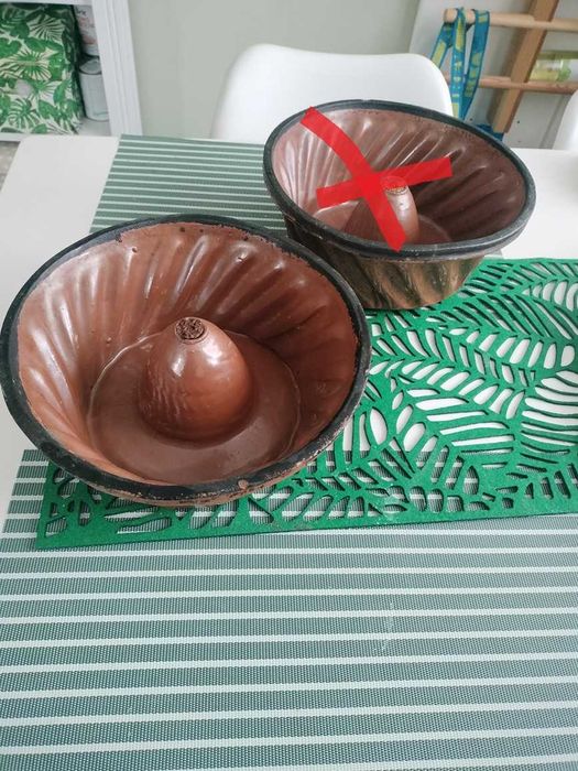 stara ceramiczna forma do pieczenia babki