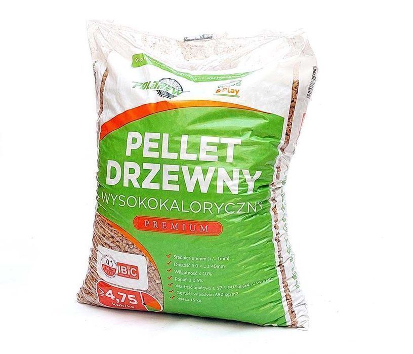 Pellet drzewny wysokokaloryczny Certyfikat A1 Producent Szczecin