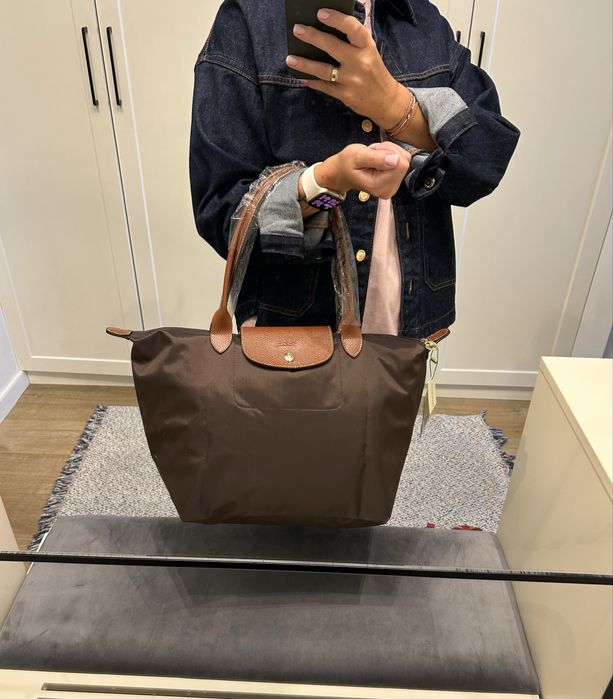 Torebka Longchamp brązowa L