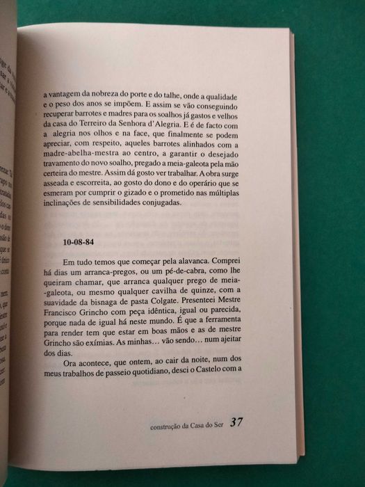 Construção da Casa do Ser - Manuel Nemésio