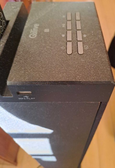 Coluna Qilive com Radio e Bluetooth