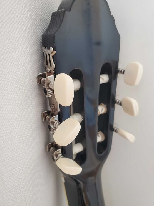 3/4 класична гітара чорна для дітей до 12 років