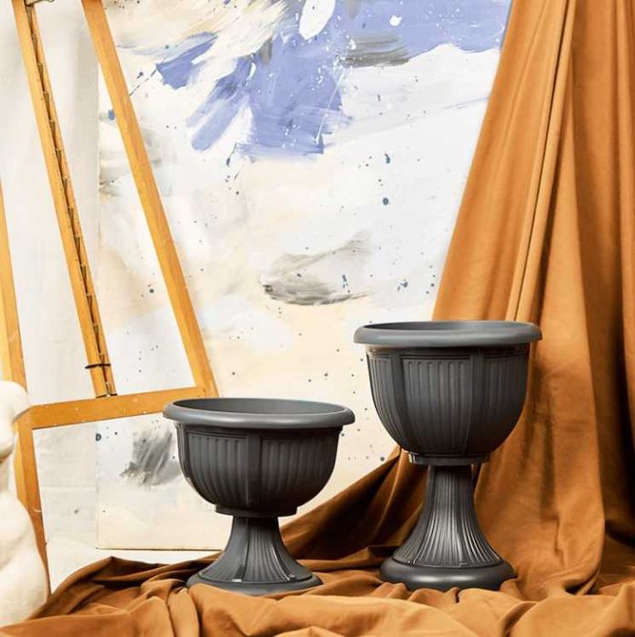 Горшок для цветов, горщик для квітів, пластик,на ніжці,вазон напольный