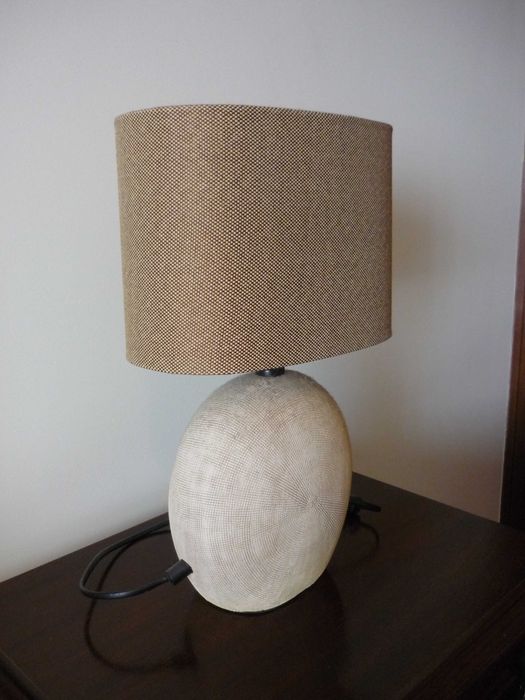 candeeiro cerâmico com abatjour PREÇO DO CONJUNTO