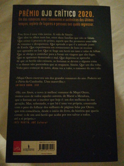 Livro "Simón" de Miqui Otero