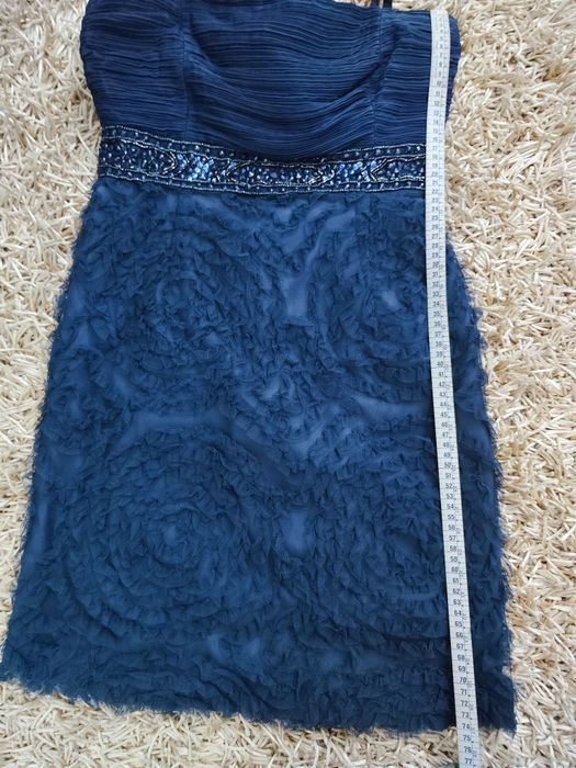 Vestido de festa azul escuro tamanho S da Síntesis