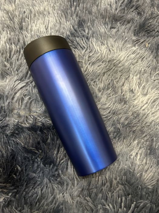Термокружка нова синя з чорною кришкою