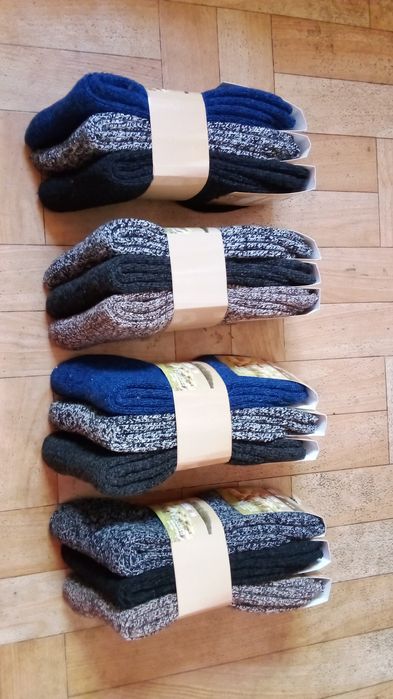 Skarpety Merynosy męskie 12 sztuk roz. 43-46 wełniane termoaktywne
