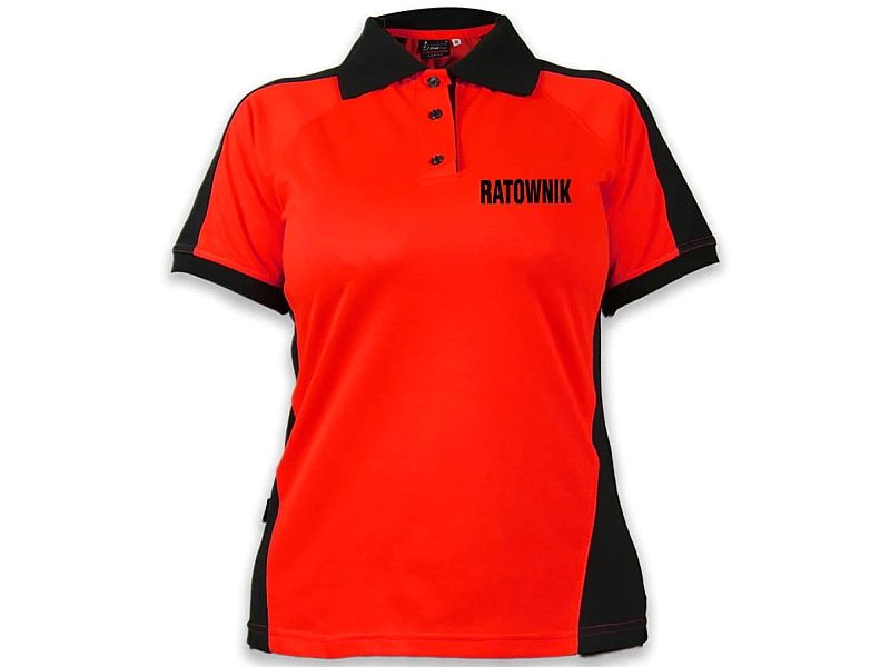 Koszulka Polo RATOWNIK damska FLUO (M)