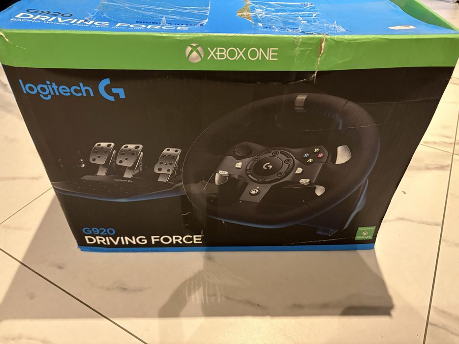 Kierownica Logitech g920 PC i X-box - bez manipulatorów nożnych Nowy ...