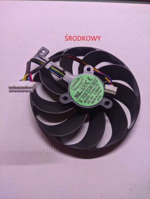 Wentylator AMD Radeon RX 5700 XT Asus rog strix 8GB nowy 88mm