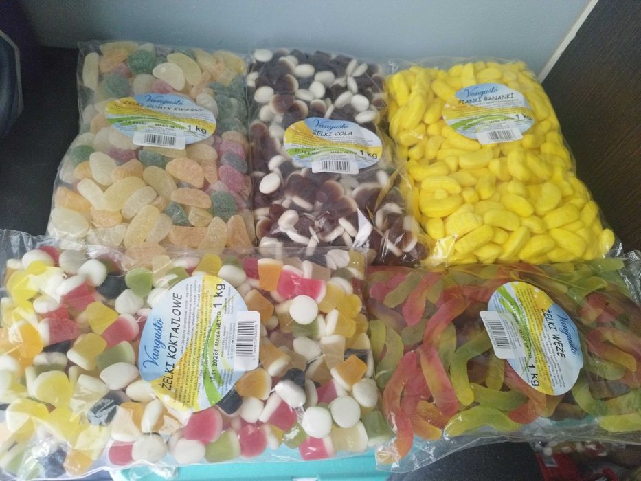 Zestaw żelek i pianek
